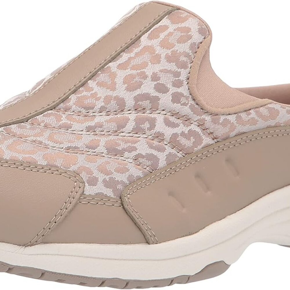 Women's Rubber Leather Clog 8.5 Beige Orthotic Friendly Arch Support Comfortable